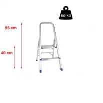 Scara metalica 2 trepte, inaltime ultima treapta 40 cm, greutate 2 kg
